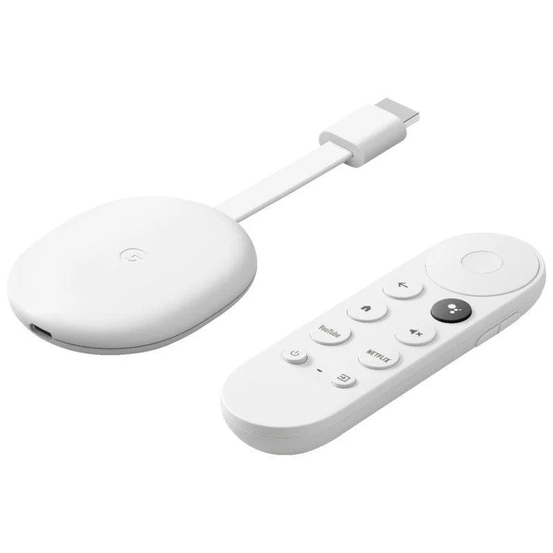 Google Chromecast with Google TV - Streaming Entertainment with Voice Search - Watch Movies, Shows, and Live TV in 4K HDR Streaming Media Player - Includes Pouch and Cleaning Cloth